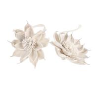 DIYEAH Flower Diffuser Stick, 2pcs Scent Sticks for Home with Cotton Rope and Straw Paper, Aromatherapy and Even Fragrance Distribution, for Bedrooms and Living Rooms, Beige