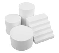 DIYEAH Foam Photography Background Props Geometric Cube and Cylinder Photo Shoot Display Portable Photo Backdrop for Cosmetics Jewelry Food Crafts Makeup Tools