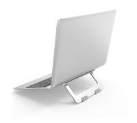 DIYEAH Foldable Aluminum Alloy Laptop Cooling Stand Portable Ventilated Desktop Holder with Non-slip Pads Lightweight for Home Office Travel Use Compatible with All Laptops
