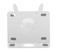 DIYEAH Foldable Laptop Holder Tablet Stand Holder for People on The Move Portable Adjustable Universal Compatibility Desktop Stand Home Use White Abs Plastic