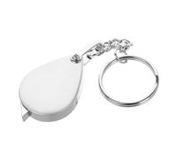 DIYEAH Folding Magnifying Glass 10x Reading Magnifier for Seniors Magnifier Lanyard Keychain for Read Pocket Mirror Bulk Pocket Silver Zinc Alloy