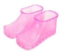 DIYEAH Foot Soaking Shoes Magnetic Acupressure Small Size 12.5cm Red Pair for Home Foot Bath Massage and Pedicure Spa Care