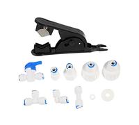 DIYEAH Fridge Water Line Connector Ice Maker Line Adapter Ice Maker Installation Kit White Pom Material Practical Fast Connection and Coffee Machines