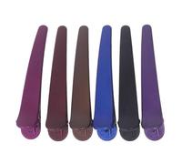 DIYEAH Frosted Plastic Duckbill Hair Clips Solid Simple Style 12pcs Large Alligator Clips with Tight Grip for Holding Hair Tight for Women Hairdresser while Applying Face Mask
