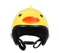 DIYEAH Funny Chicken Helmet for Small Pets, Hard Bird Hat Headgear with Strap, Yellow Protective Pet Safety Cap for Hens, Quails, and Poultry Accessories