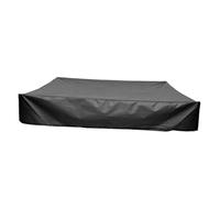 DIYEAH Garden Sandpit Cover for Children 150x150cm Black Oxford Cloth Sandbox Protector with Drawstring for Outdoor Patio and Garden Sandpit Protection
