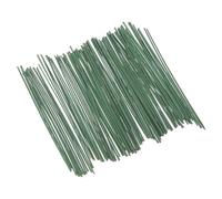DIYEAH Green Floral Stem Wire 15cm Length 120pcs with Plastic and Metal Material Wrapping Stems and Easy Shaping Floral for Artificial Flower Making for DIY Crafts and Art Projects