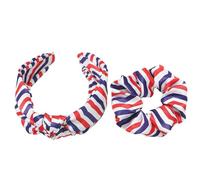 DIYEAH Hair Accessories Knot Headband Satin Soft to Wear Fix Ponytail American Flag Pattern Style for Teen Women Hair Decoration Different Occasions