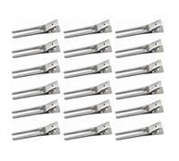 DIYEAH Hair Clips Handmade Iron Clips Silver 50pcs Fork Design and Lightweight No Hair Kinks Hairdress Suitable for Professional Styling Home