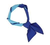 DIYEAH Hair Scarf Scrunchy Bowknot Headband for Women Blue Polyester Hair Rope Easy to Wear Take off Design Lightweight Portable Shopping Wedding