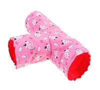 DIYEAH Hamster Hideout Tunnel Small Animals Play Tunnel Comfortable Guinea Pig Hideaway Cozy Bunny Sleeping Tube for Pets