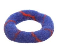 DIYEAH Hand Sewn Wool Felt Singing Bowl Cushion Pad Blue Protective Mat Sound Bowl Holder for Meditation and Sound Therapy Use