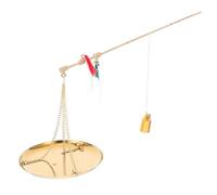 DIYEAH Handheld Copper Scale Traditional Chinese Medicine Weighing Scale for Precise Herbal Dosage Baking Kitchen Food Powder Jewelry Coins