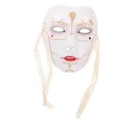 DIYEAH Handpainted Mechanical Lightweight Full Face Cover for Halloween Carnival Party Cosplay Role Play Events Unique Steampunk Beauty Mask