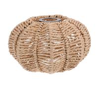 DIYEAH Handwoven Braided Rope Lampshade Large Pumpkin Design Vintage Style Paper Rope Pendant Shade for Floor Lamp Ceiling Light Home Decor