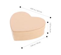 DIYEAH Heart Shaped Kraft Paper Box with Lid for Cosmetics and Candy Versatile Packaging for Parties and Presents