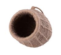 DIYEAH Hemp Rope Pet Bird Nest for Small Animals Cozy Hamster Sleeping Cage and Squirrel Breeding Hideout Fun Hanging for Garden and Use