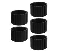 DIYEAH High Density Shock Absorbing Plastic Pads Noise Reduction 5pcs Non Slip round Floor Protection Pads for Treadmill and Stationary Bike for Hardwood Floors