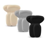 DIYEAH High Heel Cushioned Inserts with Foam and Knitted Fabric Material, 3 Pairs Soft Shoe Pads for Discomfort Relief and Foot Impact Resistance