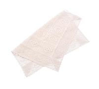 DIYEAH Hollow Crochet Tablecloth Beige Cotton Rural Simple Lace