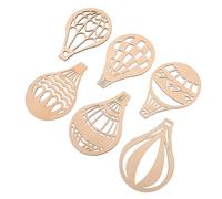 DIYEAH Hot Air Balloon Wood Slices 30Pcs Blank DIY Craft Tags for Boys and Art Projects and Hanging Decorations