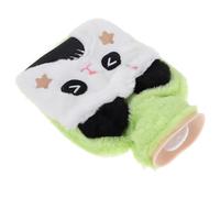 DIYEAH Hot Water Bottle with Cute Panda Plush Cover, White PVC Water Bag for Hot Compress, Versatile Winter Use, Soft Hand and Feet Warmer for Home and Office Relief
