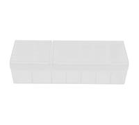 DIYEAH Household Cable Storage Box Durable Multi Organizer for Data Cables Power Cords Earphones Practical for Tidy Spaces Bedroom Living Room Office White