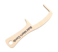 DIYEAH Humorous Styling Tool for Combing Hair and Mustaches Funny Bald Joke Comb for Men Wooden Hair Comb with Wide Teeth Sl nd Simple Design for Comedy Acts and Clown Costumes