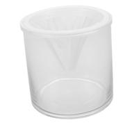 DIYEAH Hydroponic Glass Vase with Cone-shaped Opening for Secure Plant Propagation Transparent Terrarium Planter for Bulbs and Seeds Compatible with Mesh Net Cups and Grow Baskets for
