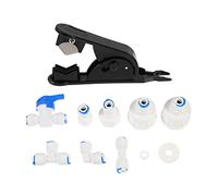 DIYEAH Ice Maker Water Line Kit with 9pcs Water Hose Connector Set for Coffee Maker and Ice Machine Installation Fittings Adapter Compatible with Multiple Models