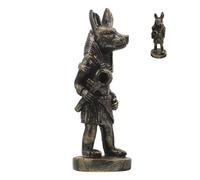 DIYEAH Indoor Resin Egyptian Anubis Dog God Figurine Statue Decorative Artware Ornament for Home Living Desk Display