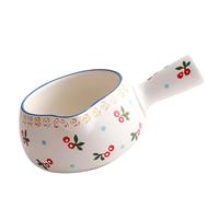 DIYEAH Japanese Ceramic Non-Stick Sauce Pan with Ergonomic Handle Flat Bottom Cooking Pot for Milk Soup and Food Easy to Clean Fast Heat Conduction Multifunctional Kitchenware