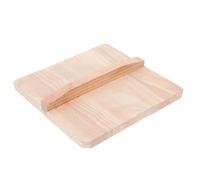 DIYEAH Japanese Tamagoyaki Pan Wooden Lid Retro Style Height-enhanced Frying Pan Cover Dustproof Cooking Accessory for Home Kitchen