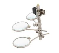 DIYEAH Jeweller's Eye Loupe Loupe Steampunk Lens Clip on Retro Magnifier Jewelry Making Repair Lightweight Magnifier Silver