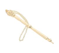 DIYEAH Jewish Torah Finger Pointer Metal Reading Tool for Adults Crown Head Bible Pointer for Home School Synagogue Travel Enhances Reading Accuracy and Speed Gold Gift