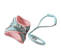 DIYEAH Kitten Harness Traction Leash Adjustable Control Suede Fabric Outdoor Walking The Cat for Kitten Cat