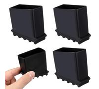 DIYEAH Ladder Accessories 4pcs Ladder Foot Covers Non-Slip Rubber Step Mat Easy to fix Wear-Resistant Protection for Engineering Ladders Black Random Texture