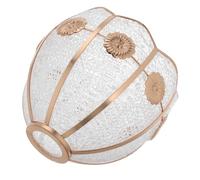 DIYEAH Lamp Shade Replacement Lampshade PC Plastic with Iron Frame E27 4.2cm Aperture for Table Lamps Pendant Lights Easy to Clean for Dining Areas and Bedrooms