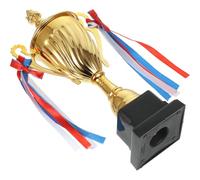 DIYEAH Large Golden Metal Trophy Cup for Spelling Bee and Events Award Trophy for Competitions and Winning Recognition