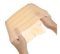 DIYEAH Latex Bald Cap for Adults, Flesh Tone Nude Bald Wig Cap, Single Piece Monk Makeup Accessory for Halloween and Cosplay