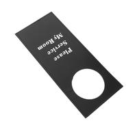 DIYEAH Leather Do Not Disturb Door Hanger Sign Sign Double Sided for Lounges with Wear-resistant and Tear-resistant Features Modern Black for Special Occasions