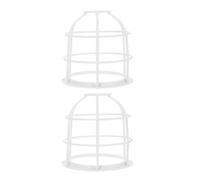 DIYEAH Light Bulb Cage Guard Lamp Bulb Guard for Workshop Lighting Explosion-Proof Lamp Cover Impact Resistant Stainless Steel 2pcs