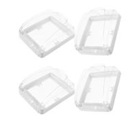 DIYEAH Light Switch Covers Prevents Waterproof 4pcs Plastic Protective Socket Splashproof Box Switch Guard for Easy Observation Electrical Short Circuits Bathroom Kitchen