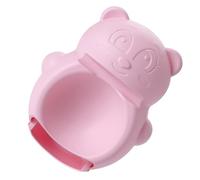 DIYEAH Little Bear Shape Snack Bowl Candy Dish Nut Bowl, Double Layer PP, Detachable Snack Storage, Cellphone Holder, Pink, for Fruit and Nuts