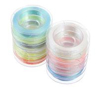 DIYEAH Luminous Embroidery Thread and Clothes Sewing Floss 12 Colors 3-Strand Glow Stitching Thread for DIY Crafting and Daily Use in Sewing Projects