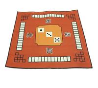 DIYEAH Mahjong Table Mat Coffee Polyester Rubber Non Slip Noise Reduction | Simple Pattern, Fray Resistant Finish, Protects Surfaces, Suited for Card Racks and Game Setups