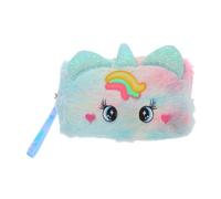 DIYEAH Makeup Bag Plush Pencil Pouch Large Storage Fuzzy Stationery Organizer Cute Design Great Present for Kids Friends