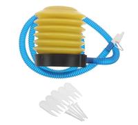 DIYEAH Manual Air Pump Yoga Ball Inflator, Hand Foot Press Bellows Pump, Plastic, Portable, Non-slip Base, Faster Inflation, with Air Extractor Plug for Gym and Home Use