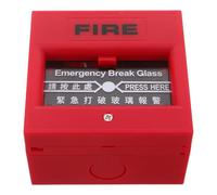 DIYEAH Manual Fire Alarm Pull Station Red Plastic Emergency Resettable Call Point with High Sensitivity Response and Userfriendly Design for Fire Warning System and Safety Use