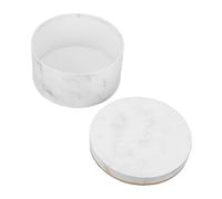 DIYEAH Marble Pattern Preserved Flower Box with Lid Elegant Large Floral Packaging Case for Bouquets Versatile Storage and Present Box for Holiday Parties